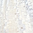 tecido de lantejoulas metálicas | branco