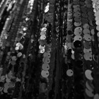 tecido de lantejoulas metálicas | preto