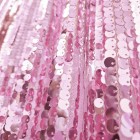 tecido de lantejoulas metálicas | rosa