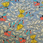 Punto algodón estampado por metro | mariposas