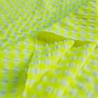Seersucker Vichy amarillo fluor