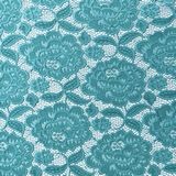 Dentelle élastique turquoise au rouleau